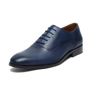ShebiShoes Formal Shoes for Men | Handcrafted Derby in Authentic Italian Leather | Unique Design, Lace-Up for Business